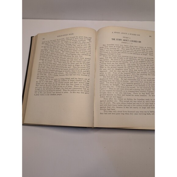 Vintage 1927 Egermeier’s Bible Story Book Illustrated Leatherette Hardcover Rare - Picture 13 of 16